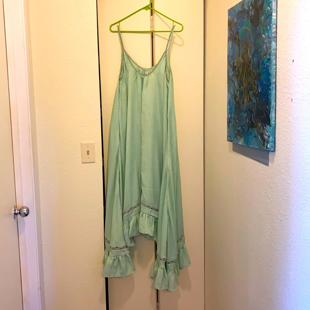 Used Women’s Teal Free People Intimately Dress